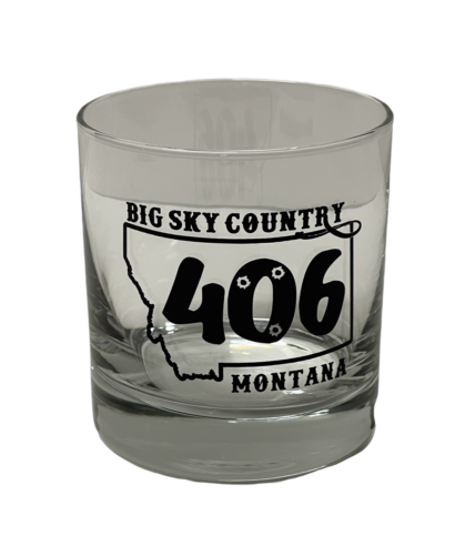 Whiskey Glass - 11oz. - 406 Logo - SV-12