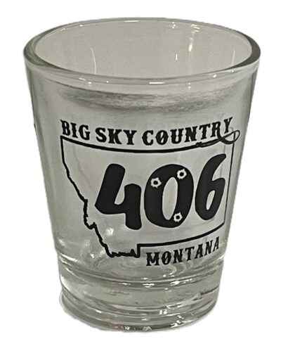 Glass Shot - 2oz - 406 Logo - SV-1