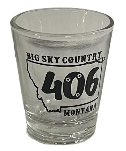 Glass Shot - 2oz - 406 Logo - SV-1