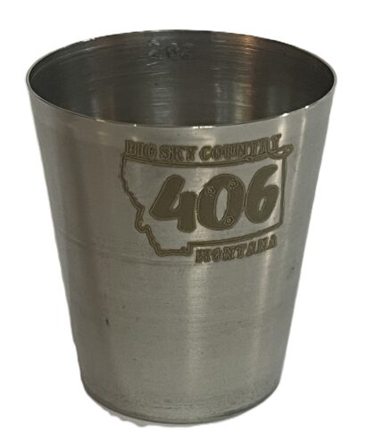 Stainless Steel Shot - 2oz - Engraved 406 - SV-3