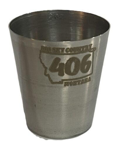 Stainless Steel Shot - 2oz - Engraved 406 - SV-3