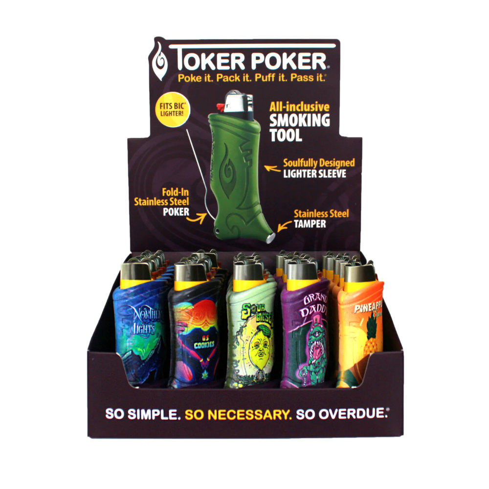 Toker Poker For BIC Lighters Assorted Special Edition 25 Pieces per