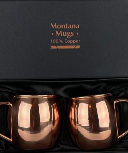 Smooth Copper Mugs - 16oz. - Set of 2 in Gift Box - COP-2