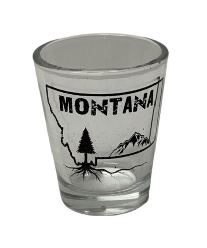 Glass Shot - 2oz- Montana Roots Logo - SV-2