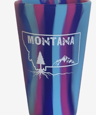 Silipint - Pint-16oz - Roots Montana Logo  - Assorted Colors - SL-16