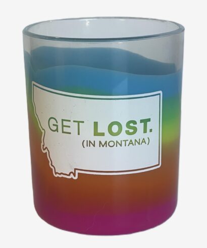 Rocks Glass - 12oz - Weighted Base - Get Lost Logo - Assorted Colors SL-72