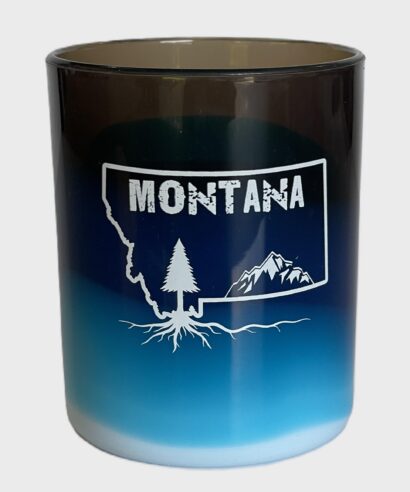 Rocks Glass - 12oz - Weighted Base - Montana Roots Logo - Assorted Colors SL-71