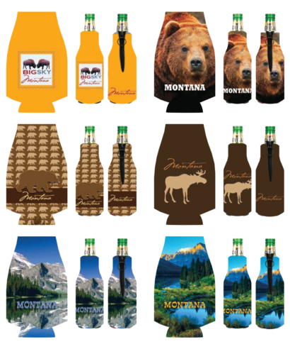 Montana Bottle Koozies – Assorted Prints – SV-21
