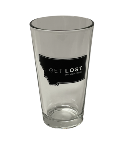Glass - Pint - Get Lost Logo - SV-61