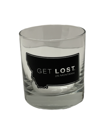 Whiskey Glass - 11oz. - Get Lost Logo - SV-63