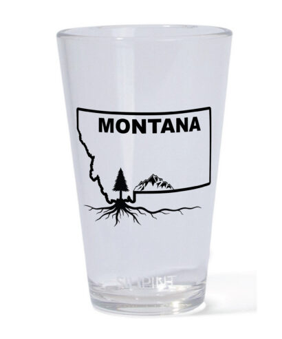 Silipint Crystal Pint Glass- Roots Logo - SL- 54